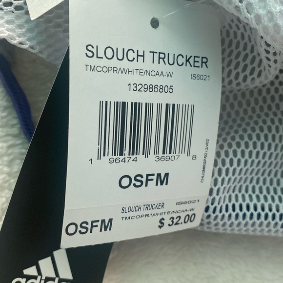 🆕NCAA Waahington Huskies 🏈 Adidas Snapback Mesh Trucker hat white/purple - Picture 7 of 9